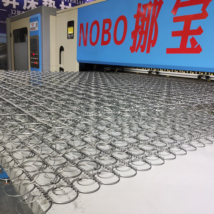 Dia 1.3 - 1.6mmの寝具のマットレスの生産ラインBonnellのばねのタイプ
