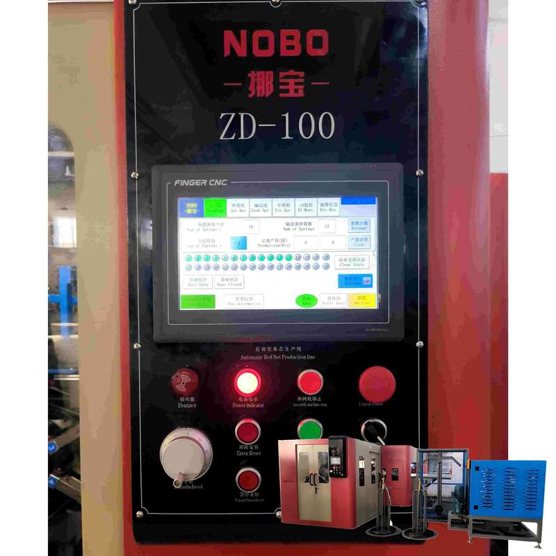 CNCサイドプッシュスプリングマットレスベッドネット生産ライン - NOBO-ZD-100S